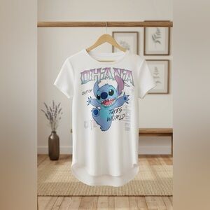 Disney Stitch “Ohana” Graphic Tee – Size S – NWT